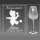 Naissance, bébé, heureux événement, verrerie, verre à vin