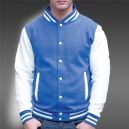 Teddy veste baseball bleu/blanc