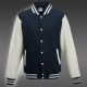 Teddy veste baseball marine/blanc