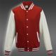 Teddy veste baseball rouge/blanc