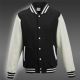 Teddy veste baseball noir/blanc