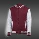 Teddy veste baseball_burgundy-gris