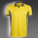 Polo respirant sport homme jaune-gris