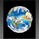 Image satellite de la terre et son climat