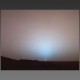 Levée de soleil sur le cratère Gusev, Mars